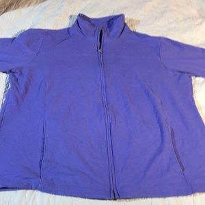 Purple sweater zip up